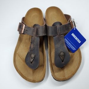 New Birkenstock Medina Habana Leather Sandals